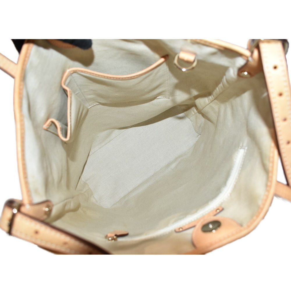 CELINE Tote Bag Leather Gray Beige Tan Carriage the - Picture 5 of 7